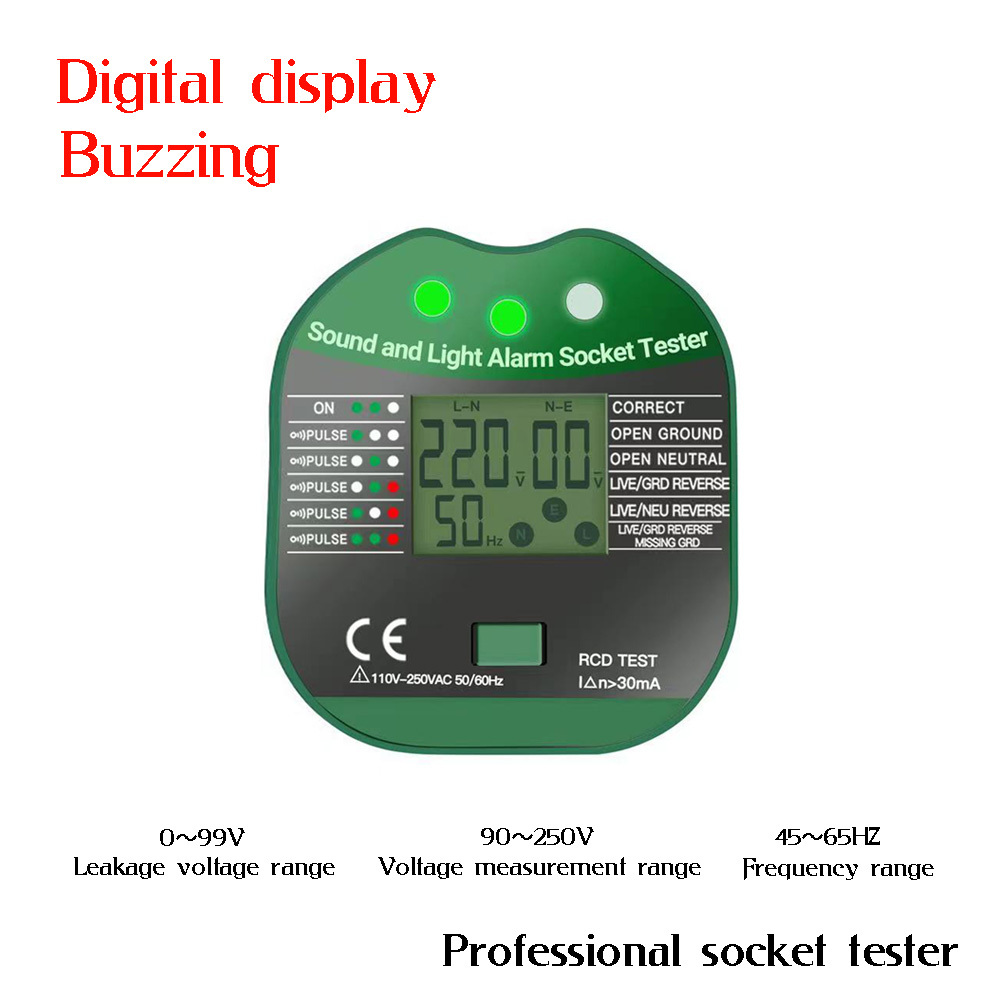 Power Tools Uk Review - MS5902 Display digitale Tester presa vibrante