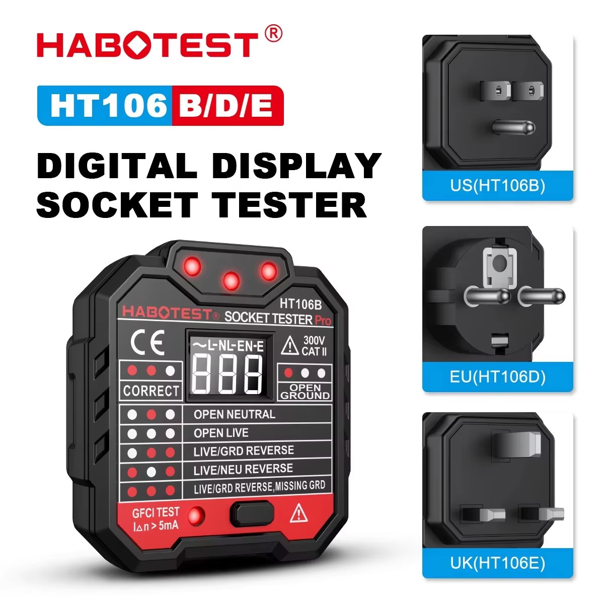 Power Tools Uk Review - HT106 Presa Digitale Tester Pro Tensione