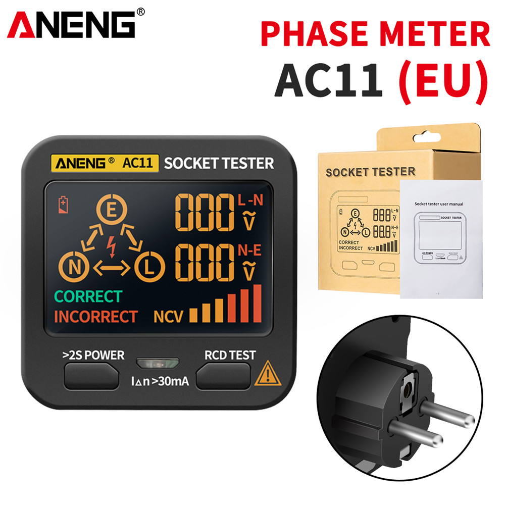 Power Tools Uk Review - ANENG AC10/AC11 Rilevatore di prese Spina