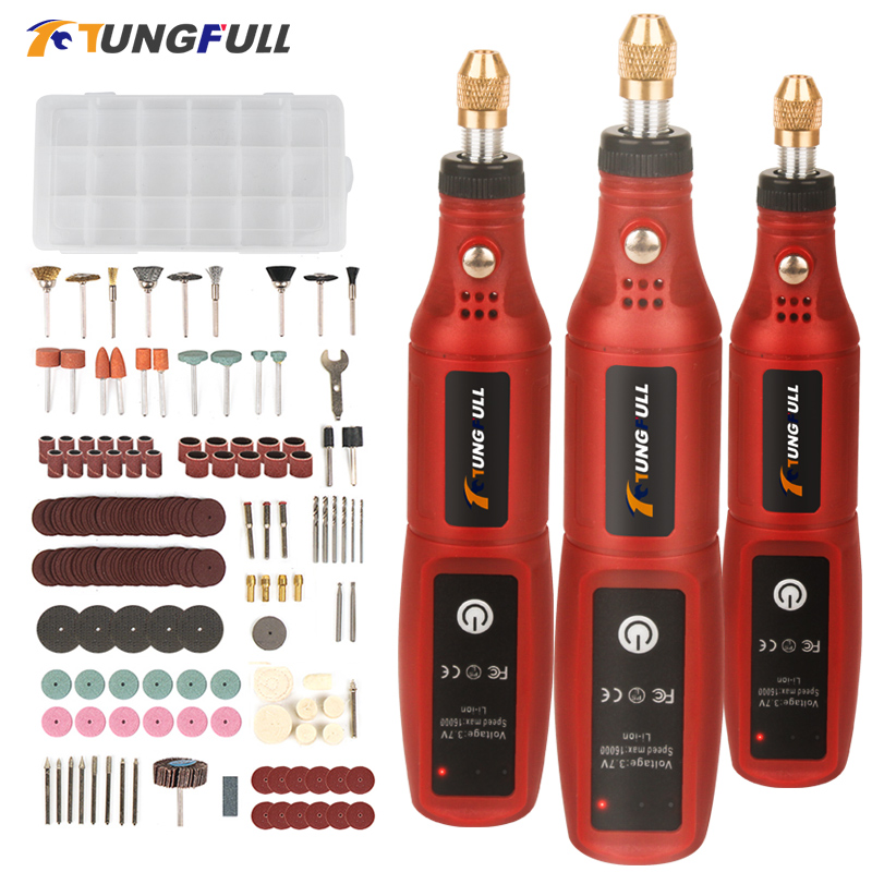Power Tools Ingco - Trapano a batteria USB strumento rotante