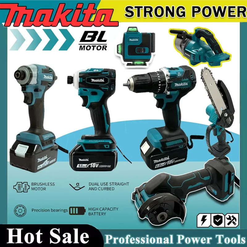 Power Tools Professional - Kit di utensili elettrici a batteria