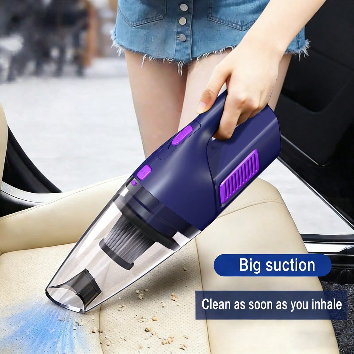 Power Tools For Home - Aspirapolvere portatile per auto CascadeVac, forte