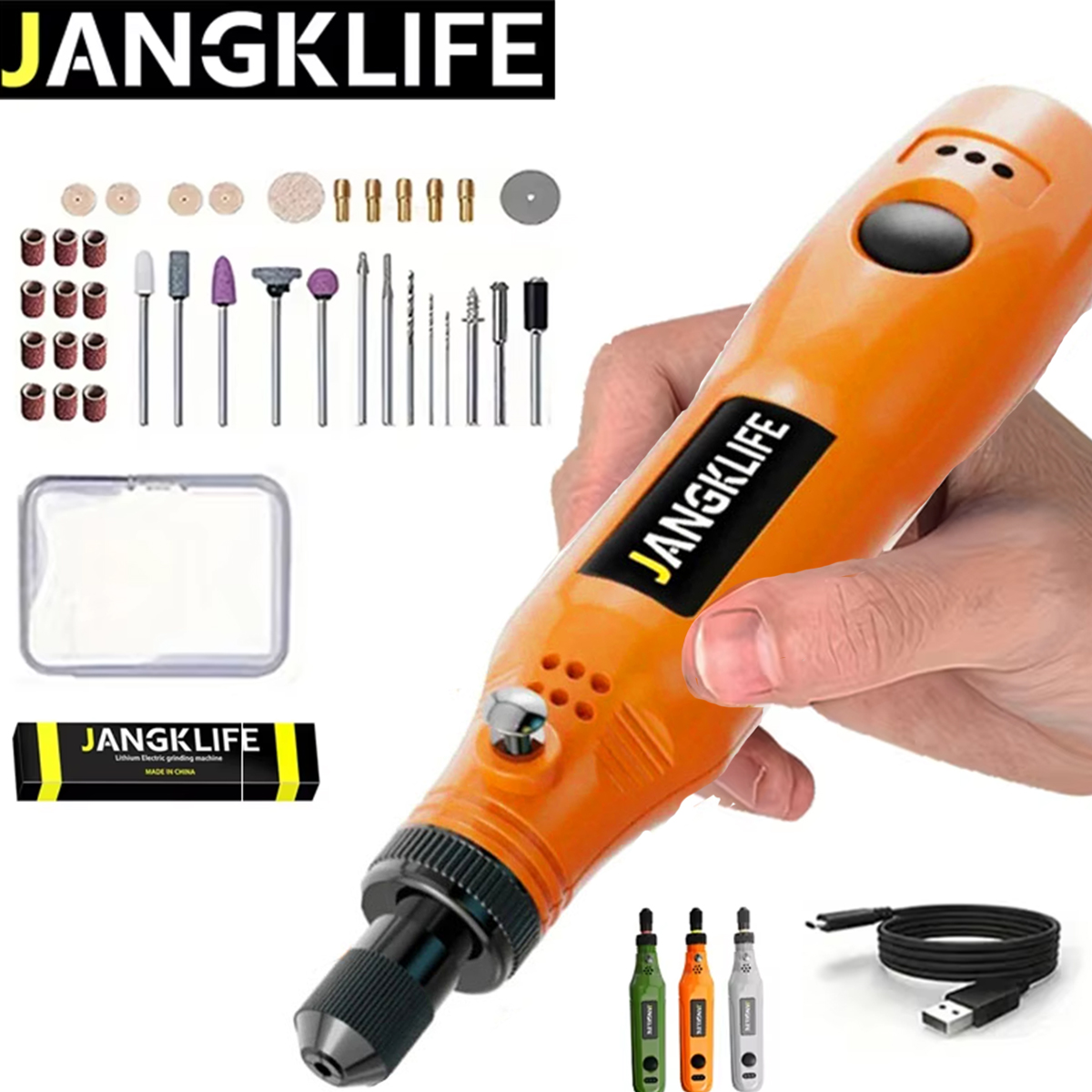 Power Tools Ingco - JANGKLIFE Kit di utensili rotanti a