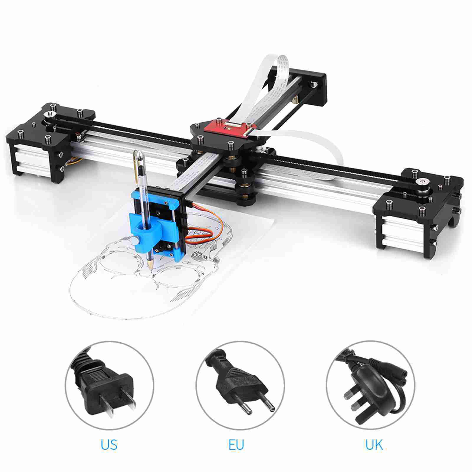 Power Tools Drawing - VG-X4 Penna plotter assemblata da tavolo