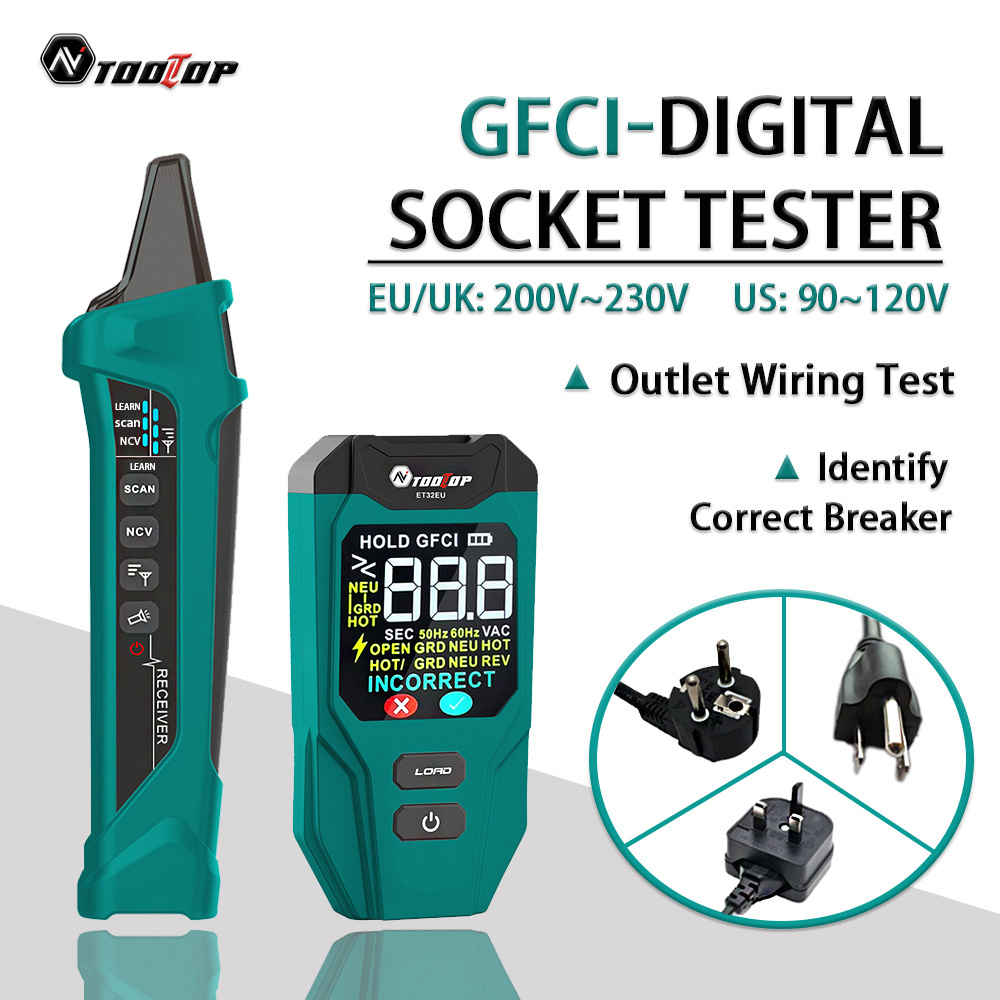 Power Tools Uk Review - TOOLTOP ET32 Rilevatore Digitale di Interruttori