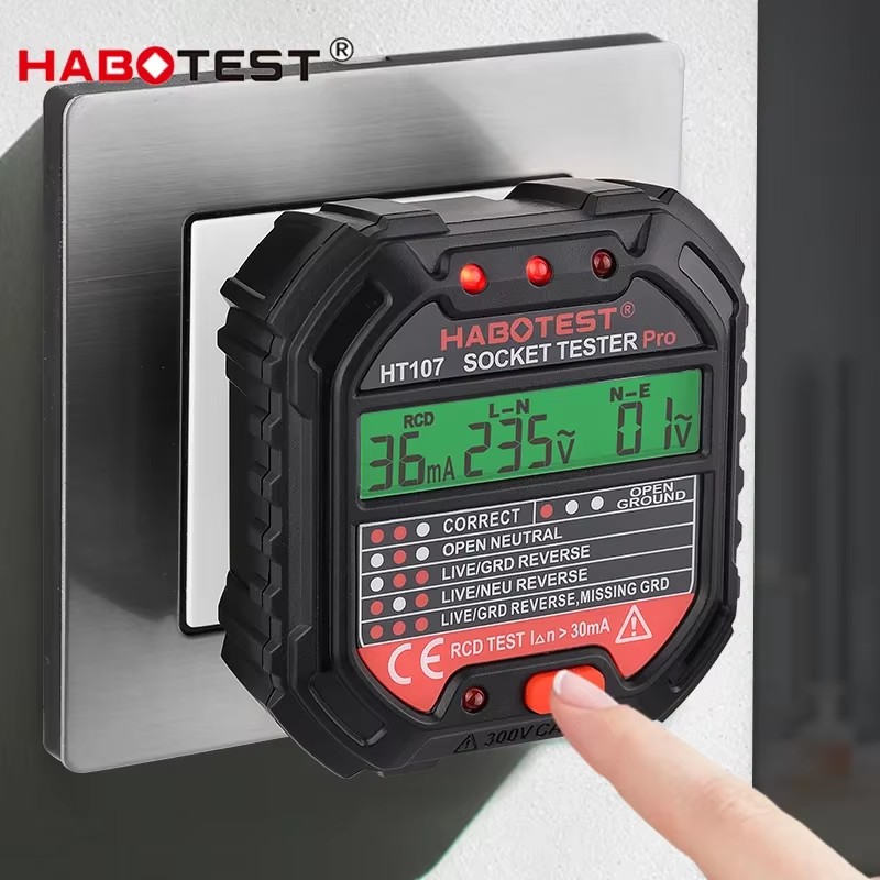 Power Tools Uk Review - HABOTEST HT107 Pro Tester Digitale per