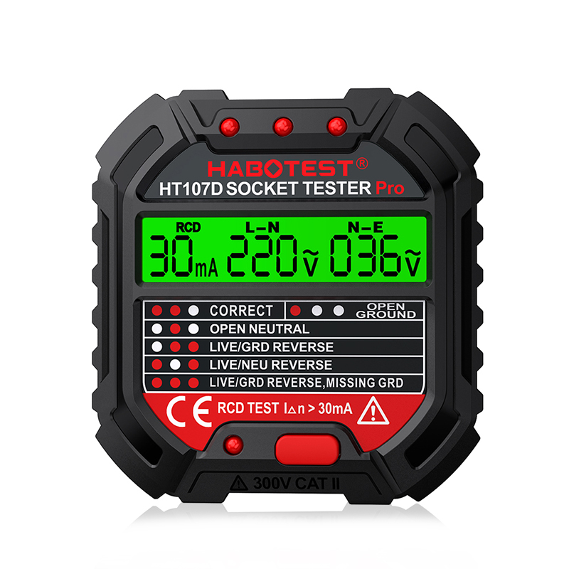Power Tools Uk Review - HT106/HT107 Tester di presa Test di