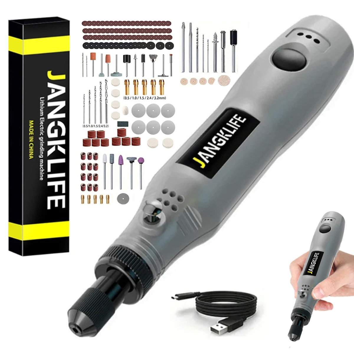 Power Tools Ingco - JANGKLIFE Kit di utensili rotanti a