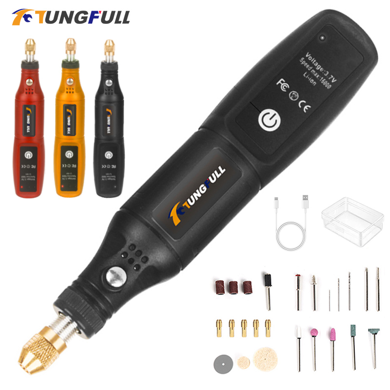Power Tools Ingco - Mini Utensile Rotante USB per Incisione,