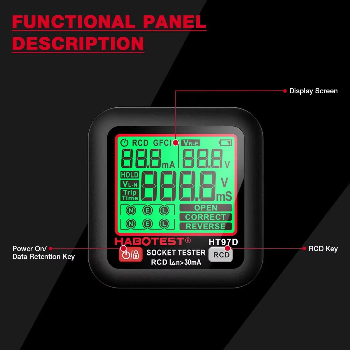 HABOTEST HT97 Tester per prese - Power Tools Uk Review recensione e prezzo