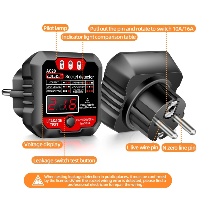 ANENG AC28 Socket Detector US/ - Power Tools Voltage recensione e prezzo