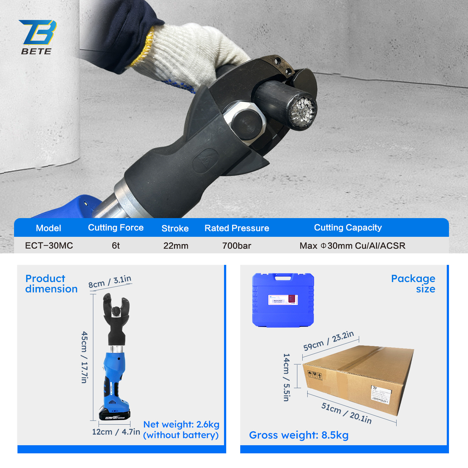 ECT-30MC Mini Utensile Idrauli - Power Tools In Electrical recensione e prezzo